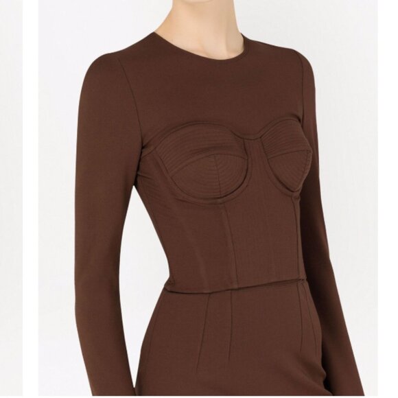 Dolce & Gabbana long-sleeved corset top NEW - Picture 1 of 13
